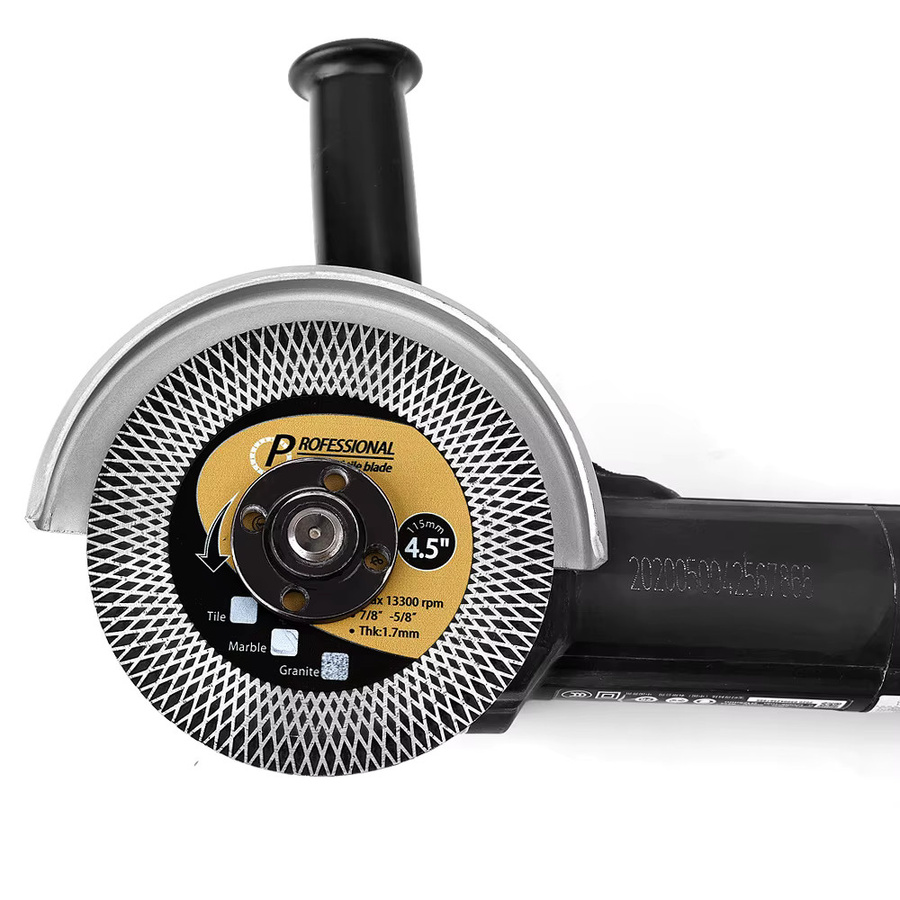 PANFREET Diamant-Trennscheibe Turbo für Fliesen, Keramik, Porzellan und Kunststein, Farbe: Silber, Durchmesser: 115 mm - Bild 5
