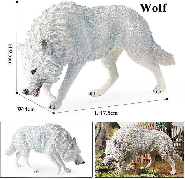 Oenux Wolf Tiere Actionfiguren PVC ab 3-6 Jahre - Bild 1
