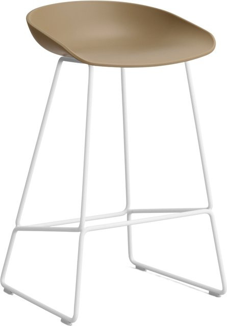HAY About A Stool AAS 38 Hocker in Braun aus Stahl und Polypropylen - Bild 1