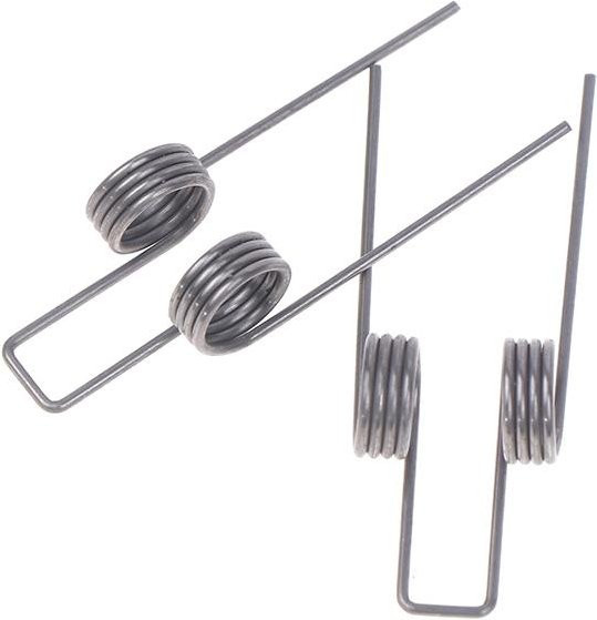 2er-Set Doppel Torsionsfeder in Schwarz mit 1,1 mm Drahtdurchmesser und 10,5 mm Außendurchmesser - Bild 1