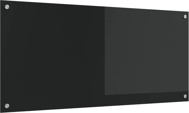 vidaXL Küchenrückwand aus gehärtetem Glas in Schwarz, B/H/T: 110 x 50 x 0,6 cm - Bild 1