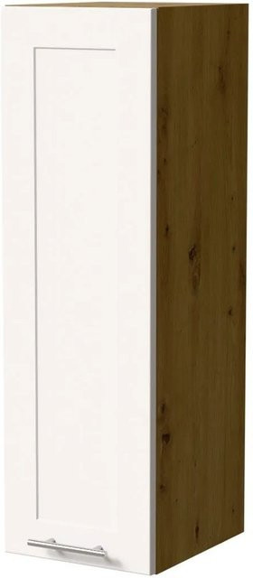Feldmann-Wohnen Hängeschrank Oslo W4/30 in Eiche Artisan und Weiß Matt, B/T/H: 30 x 32,5 x 96 cm - Bild 1