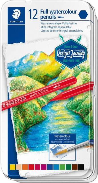 STAEDTLER Watercolour Vollfarbstifte in Multicolor mit Pigmenten für Erwachsene - Bild 1