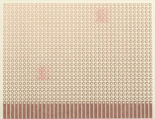 Rademacher WR-Typ 903-1 Experimentierplatine aus Epoxyd in Braun, L x B: 100 x 80 mm, 35µm Rastermaß 2.54mm - Bild 1
