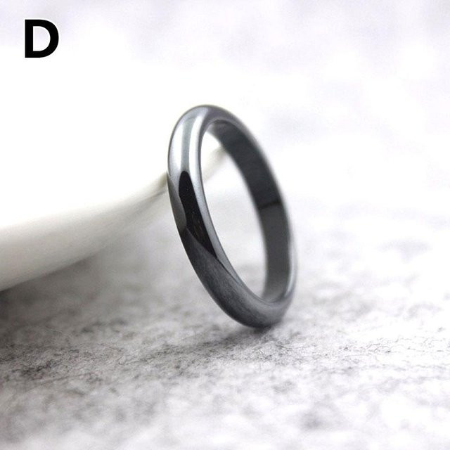 Hämatit-Ringe, Paar, Damen, Herren, Ringgröße 12 - Bild 1