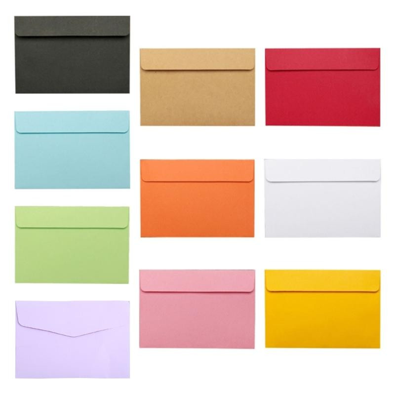 Yiran Furniture Vintage Briefumschläge Set aus Papier in Rot, 10 Stück - Bild 2