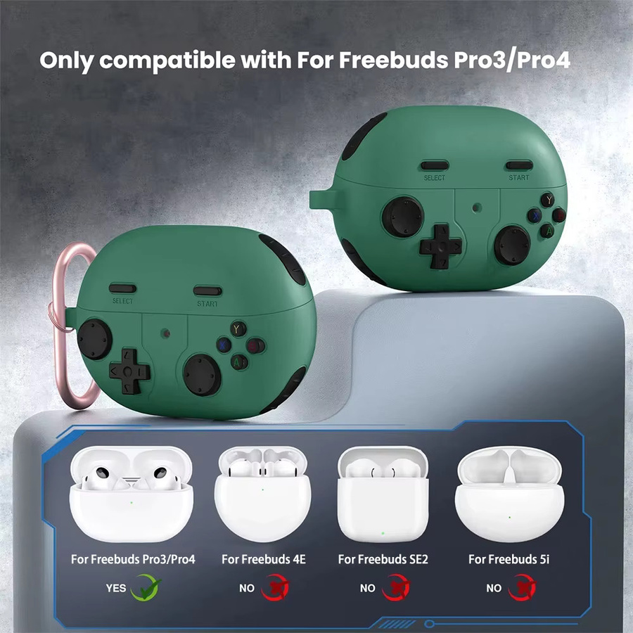 Stoßfeste 3D GamePad Schutzhülle für Huawei Freebuds Pro 5, Pro 4 und Pro 3 - Bild 5