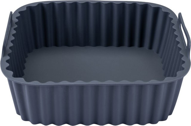Fackelmann Silikonform für Heißluftfritteuse, eckig, grau, B/T/H: 15 x 15 x 5 cm - Bild 1