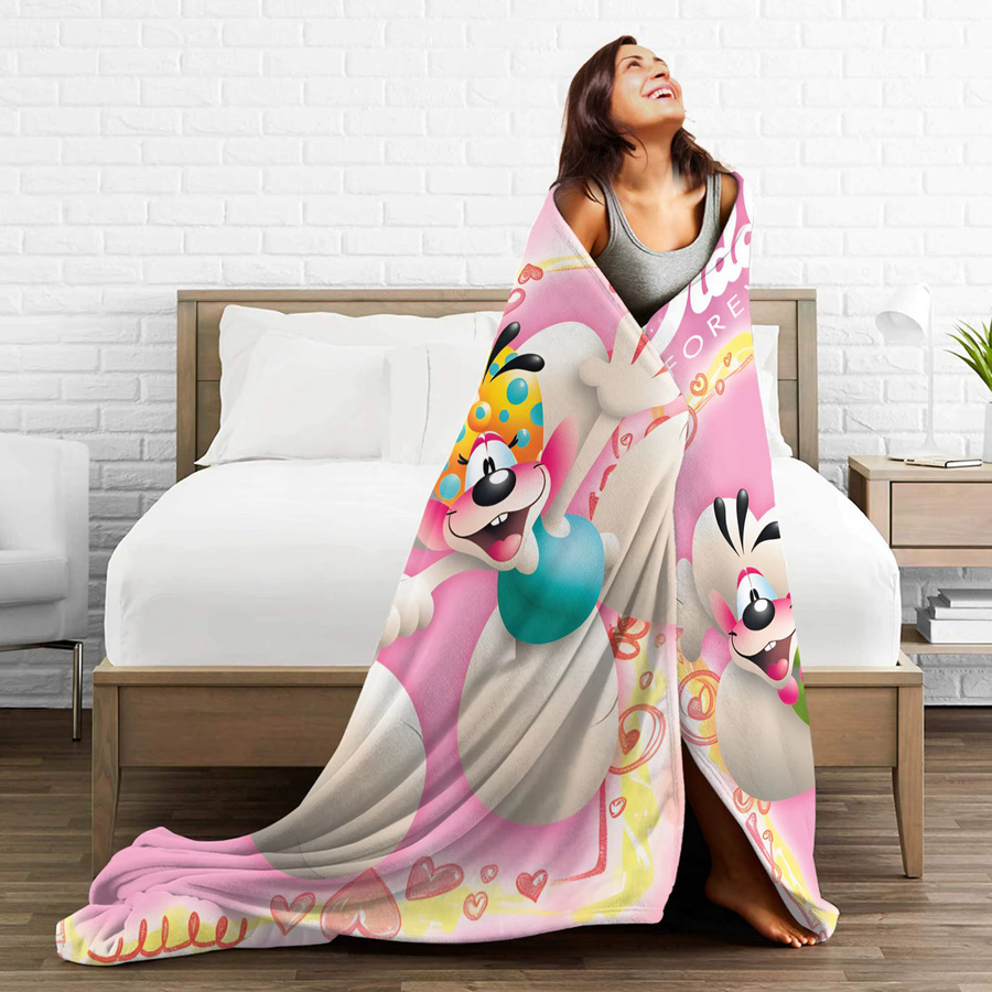 Potdemiel Weihnachts-Diddl-Decke mit geometrischem Design, warme Wintertagesdecke aus Polyester - Bild 2