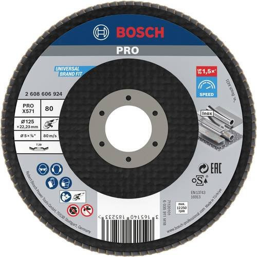 Bosch Fächerschleifscheibe für Metall Durchmesser: 125 mm - Bild 1