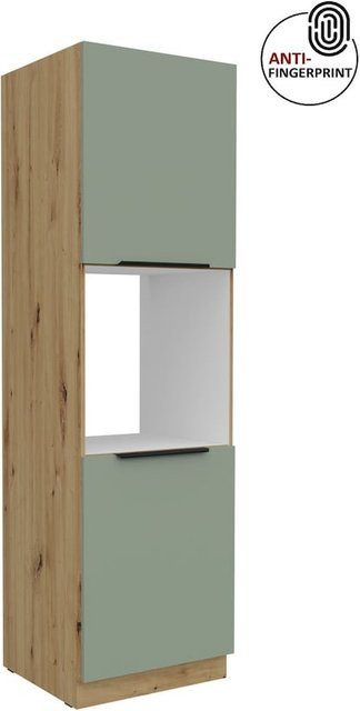 Küchen Hochschrank ARIA in Aquamarin matt mit Anti Fingerprint Effekt, Breite: 60 cm - Bild 1