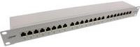 InLine Patchfeld Cat.6A 24-fach, 1HE, Breite: 48,26 cm, Farbe: lichtgrau RAL7035 - Bild 1
