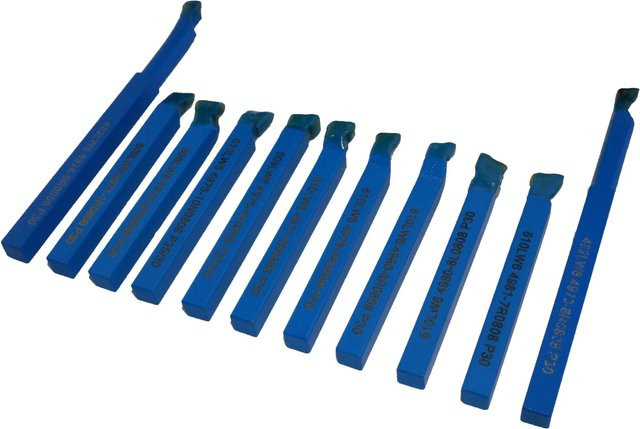 Rotwerk Hartmetall-Drehmeißelsatz 11-teilig in Blau, 8 mm x 8 mm - Bild 1