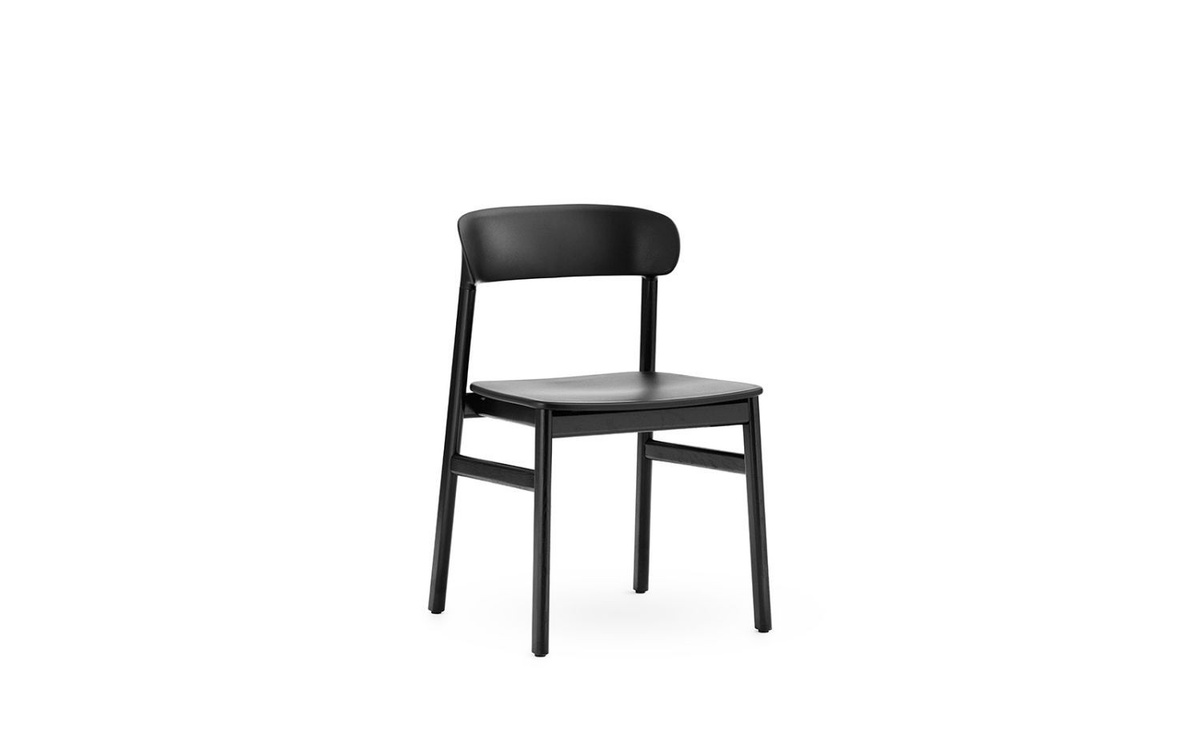 Normann Copenhagen Herit Stuhl mit Armlehnen in Schwarz matt aus Kunststoff - Bild 4