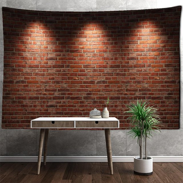 Wandteppich Super Six Steinwandmalerei in Braun mit psychedelischem Design, Breite: 95 cm, Höhe: 70 cm - Bild 1