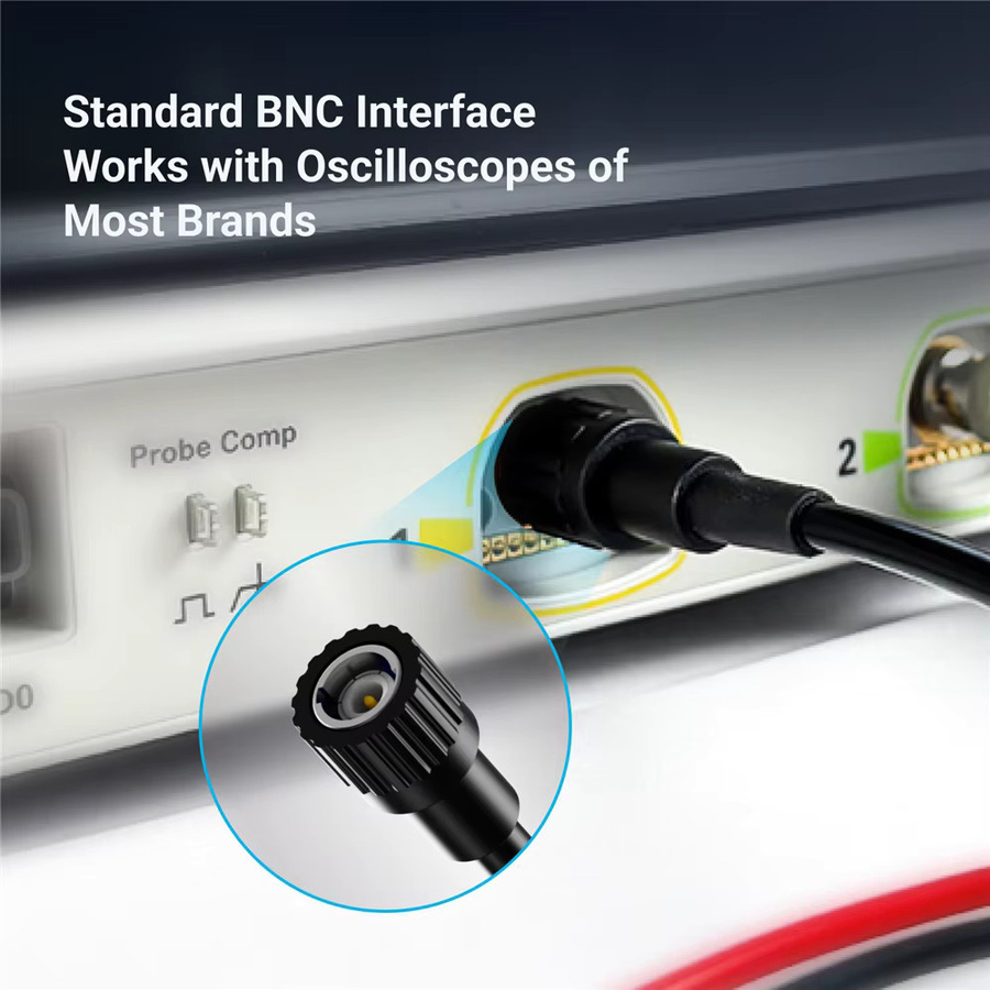 Micsig Hochspannungs-Differentialsonde DP-Serie in Schwarz mit 100–200 MHz Bandbreite - Bild 3