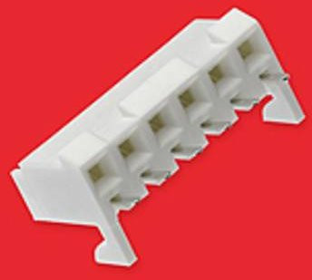 Molex Einbau-Buchsenleiste in Weiß mit 4 Polen und einem Rastermaß von 3,96 mm - Bild 1