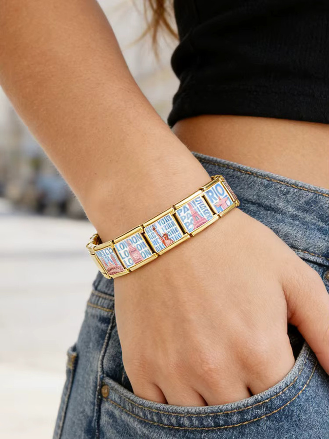 URING Charm, Italienischer Link, Edelstahl, Unisex - Bild 5