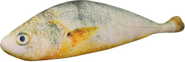 Yiran Health & Beauty Fisch-Stofftier Plüschkissen, Gelb, 20cm, ab 3 Jahren - Bild 1