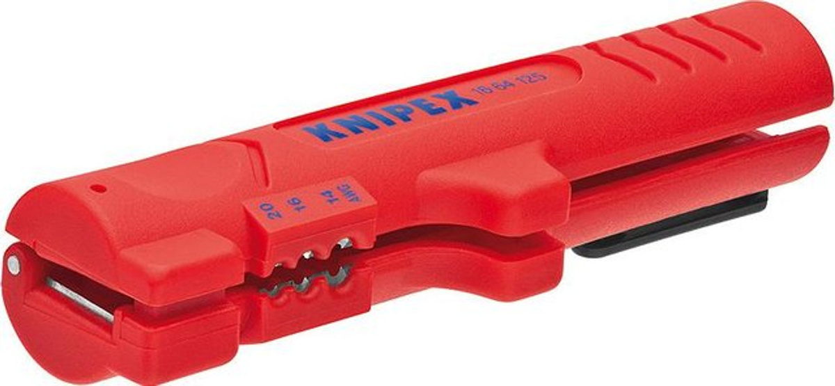 Knipex Kabelentmanteler für Flach-, Rund- und Feuchtraumkabel, 125 mm, rot - Bild 2