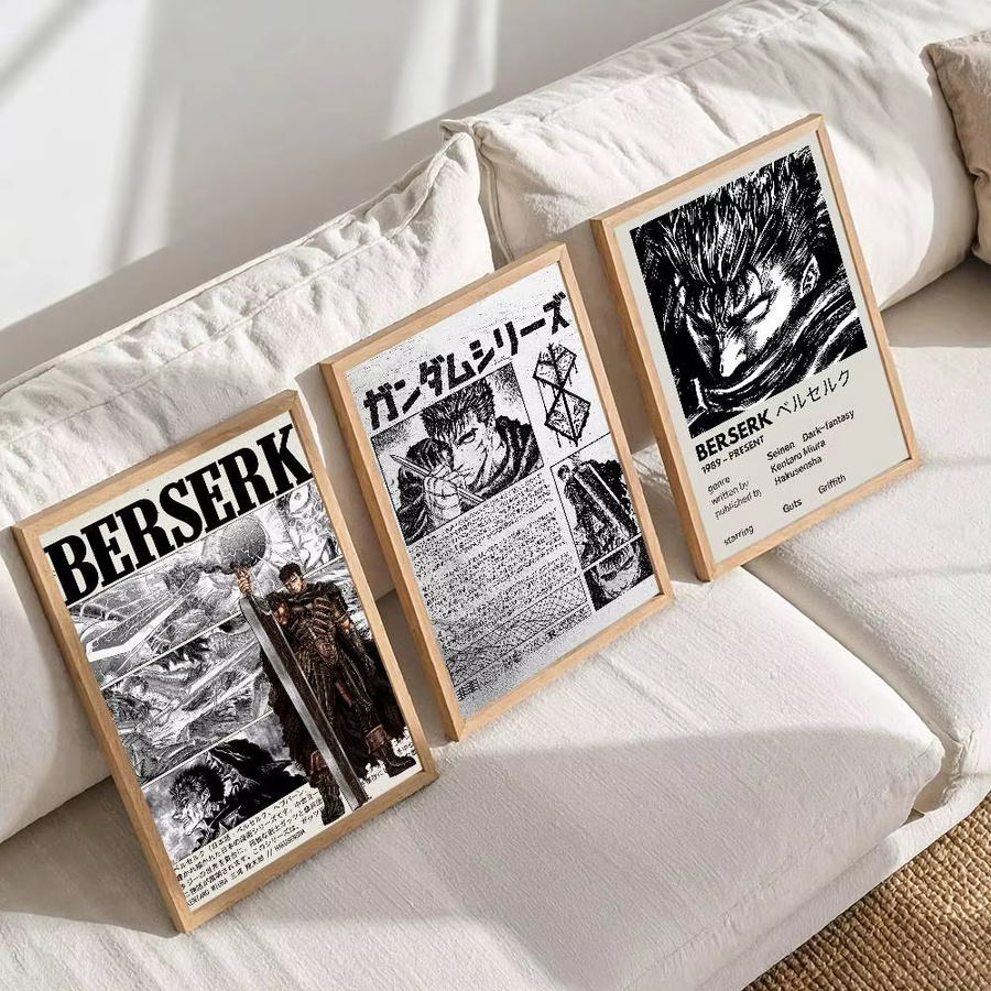 Anime Berserker Wandkunst Poster von Kayou als HD Wandbild für dein Wohnzimmer oder Schlafzimmer ohne Rahmen - Bild 3