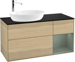 V&B Waschtischunterschrank Finion in Blau lackiert, B/T/H: 120 x 50,1 x 50,1 cm - Bild 1