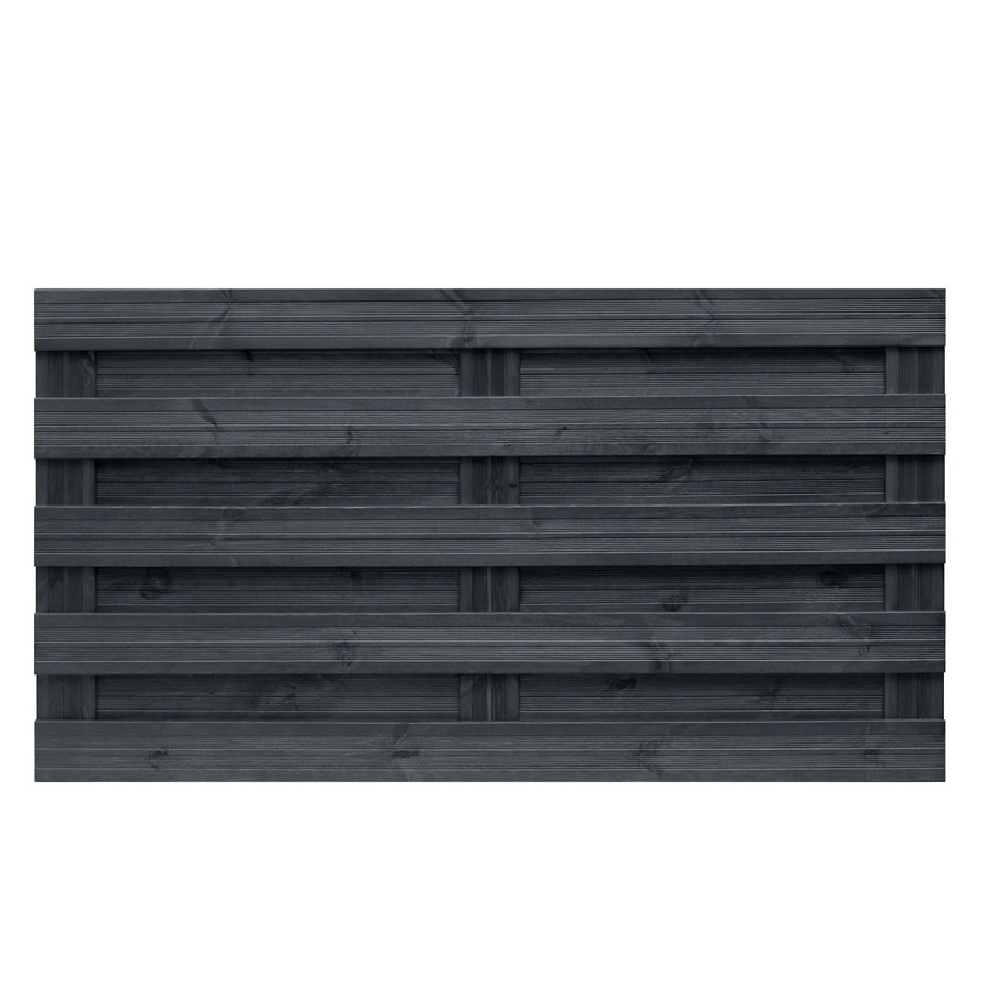 Sichtschutzzaun-Element Goch von Andrewex aus Holz in Anthrazit, lasiert, Höhe: 90 cm, Breite: 180 cm - Bild 2