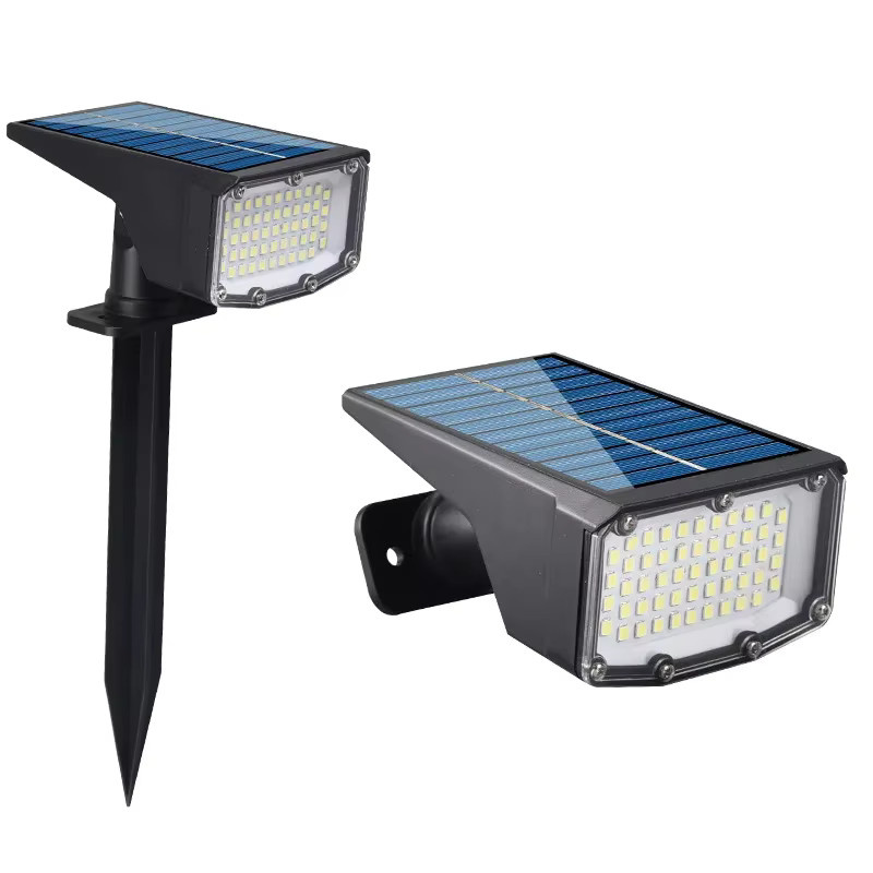 Super-Cheese Solar LED Flutlicht Set, 53 SMD LEDs, Wasserdichter Outdoor Scheinwerfer in Schwarz für Garten, Terrasse und Wege - Bild 6