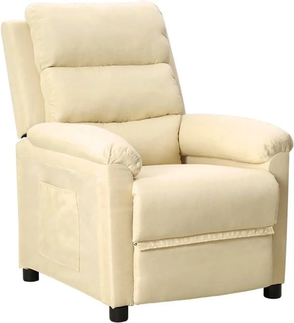 vidaXL Relaxsessel in Creme mit Armlehnen aus Stoff und Schaumstofffüllung - Bild 1