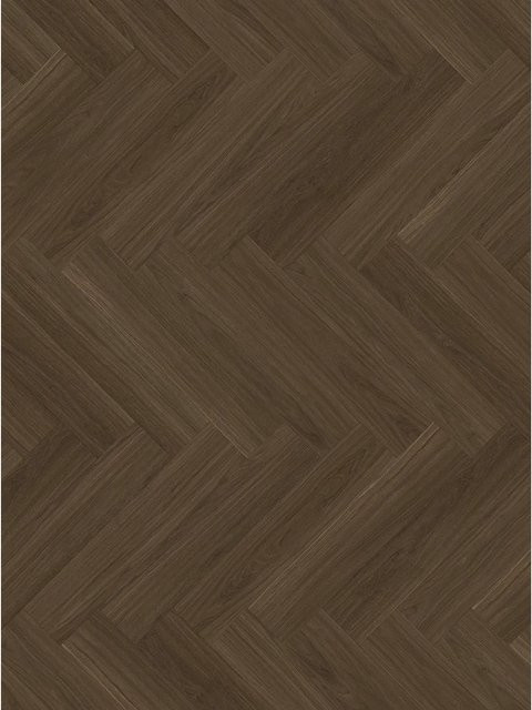 Parador Vinylboden Trendtime 3 SPC Oxford Eiche Dunkelbraun Holzoptik Seidenmatt mit Click-System und Fischgrät-Verlegung - Bild 1