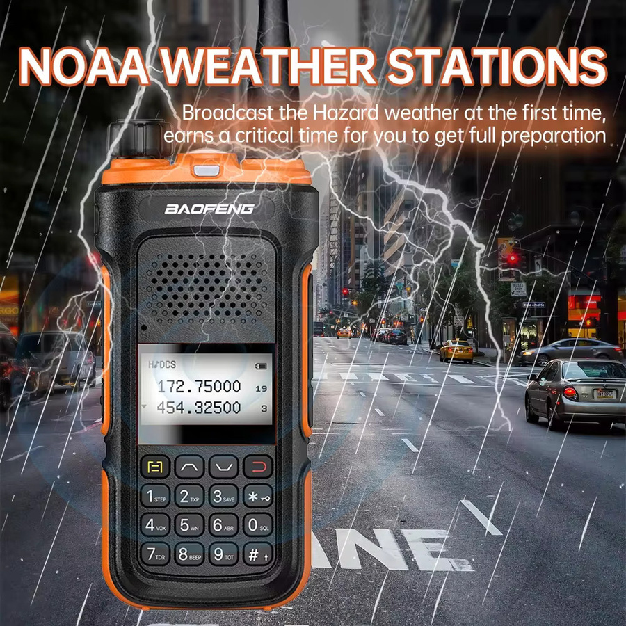 Baofeng UV-10R Dual-Band Walkie-Talkie in Schwarz mit Eintasten-Frequenzwahl für Outdoor und Teams - Bild 2