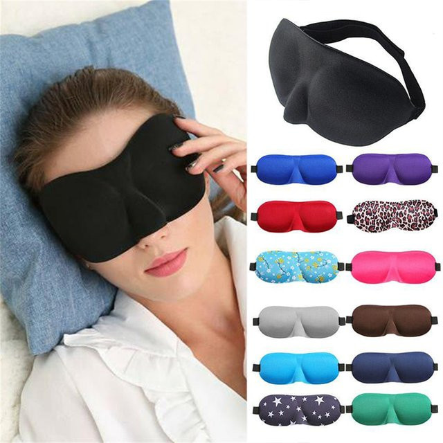 3D-konturierte Schlaf-Augenmaske, Unisex, lichtblockierend - Bild 1