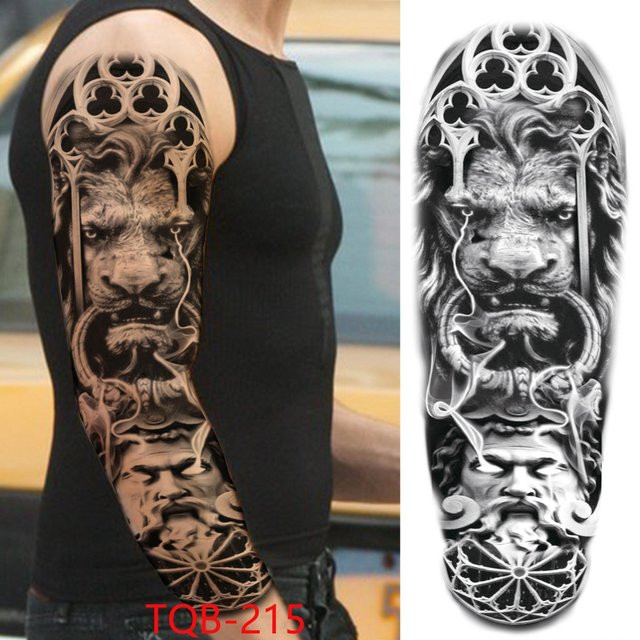Temporäre Tattoo-Ärmel Flower Love, Unisex - Bild 1