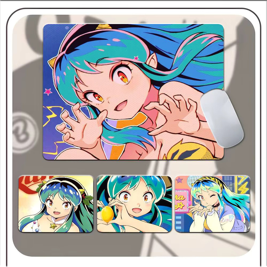 Moetch Urusei Yatsura Anime Mauspad und Tastatur-Pad in Multicolour, rutschfeste Schreibtischunterlage für Laptop und PC - Bild 2