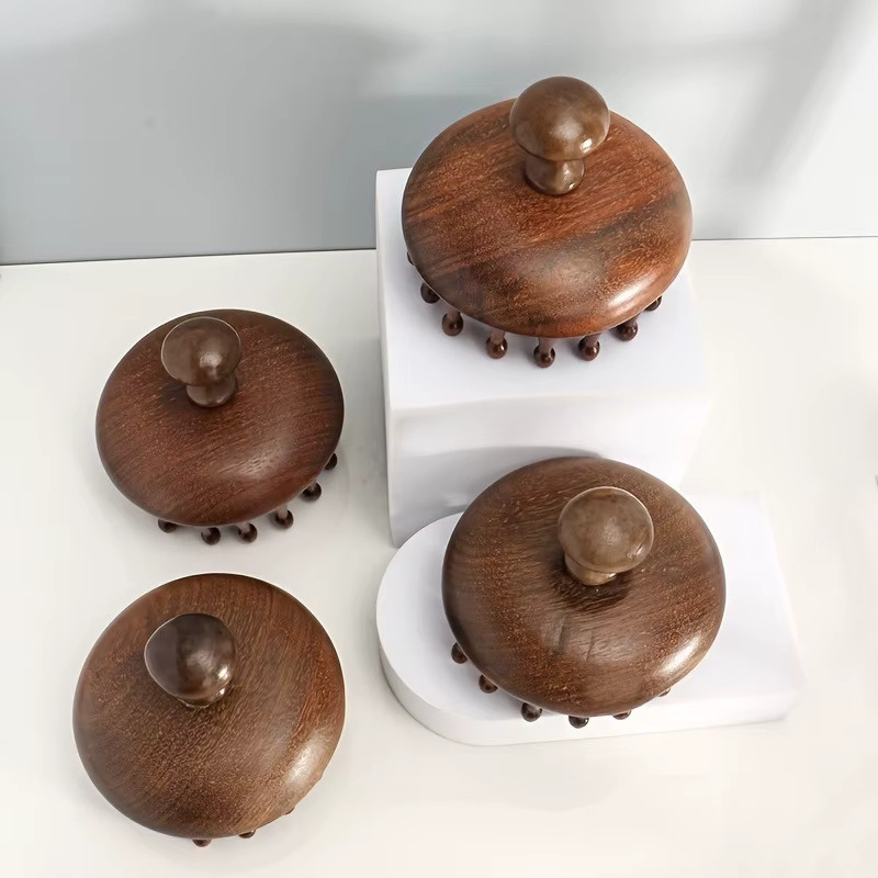 Holzkamm-Set, Massage-Haarkamm für normales Haar, Unisex - Bild 3