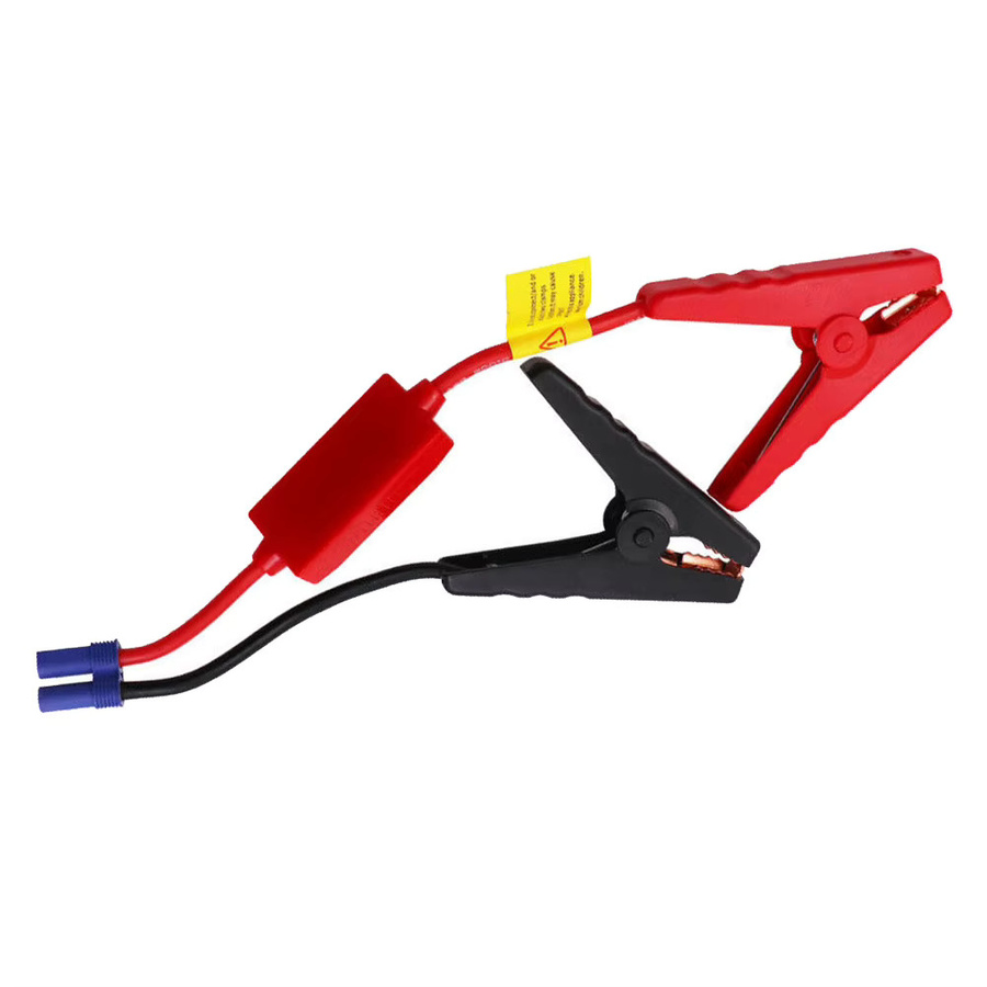 Starthilfe-Kabel mit Krokodilklemmen und EC5-Stecker für PKW und LKW, 12 V, Farbe: Rot, mit USB-C Anschluss - Bild 2