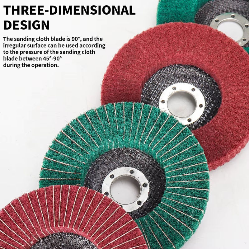 SI FANG 14er Set Polierpads aus Nylonfaser und Wolle für Winkelschleifer, Durchmesser: 4 Zoll - Bild 3