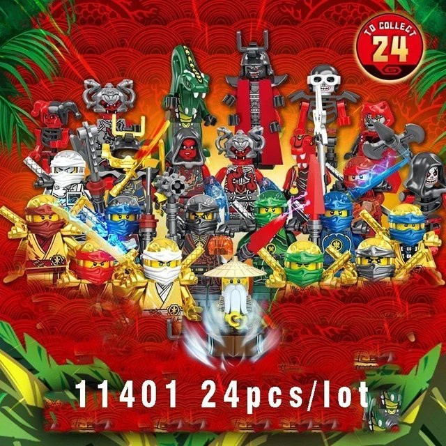 Hot Toys Anime-Charaktere Ninja-Figuren, 24-teiliges Set, Bausteine - Bild 1