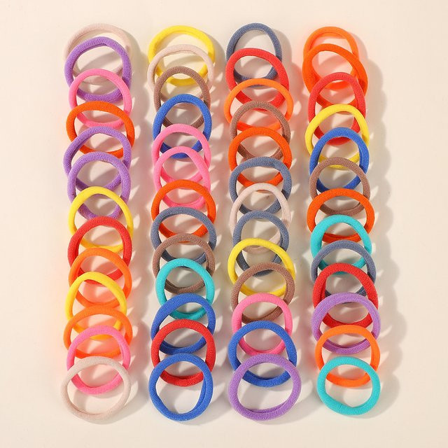 Baby Bows Haarbänder, 100 Stück, Damen, Mädchen, elastisch - Bild 1