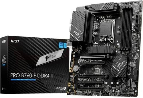 MSI PRO B760-P II ATX Mainboard mit Intel LGA1700 Sockel und DDR5 Unterstützung in Schwarz - Bild 2