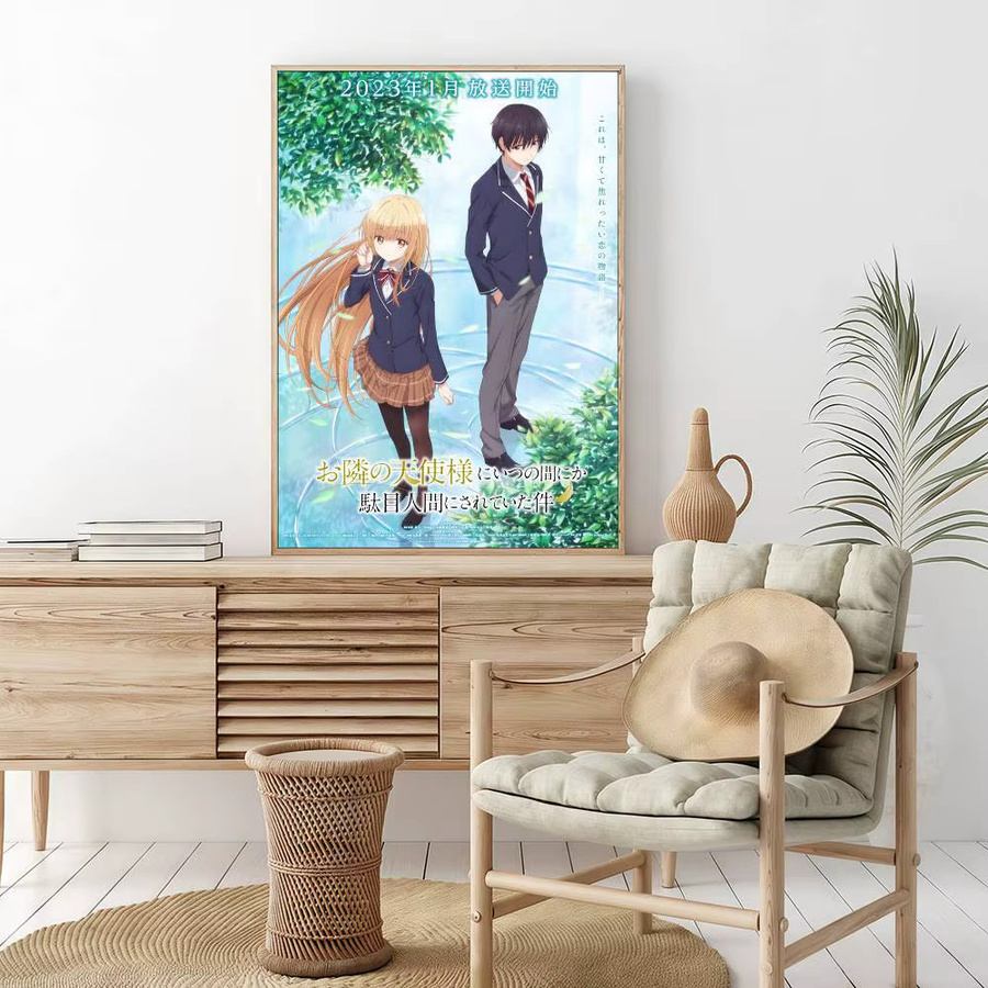 Vintage Anime Poster The Angel Next Door Spoils Me Rotten Wanddekoration aus Papier, Mehrfarbig, Breite: 15,0 cm, Höhe: 15,0 cm - Bild 3
