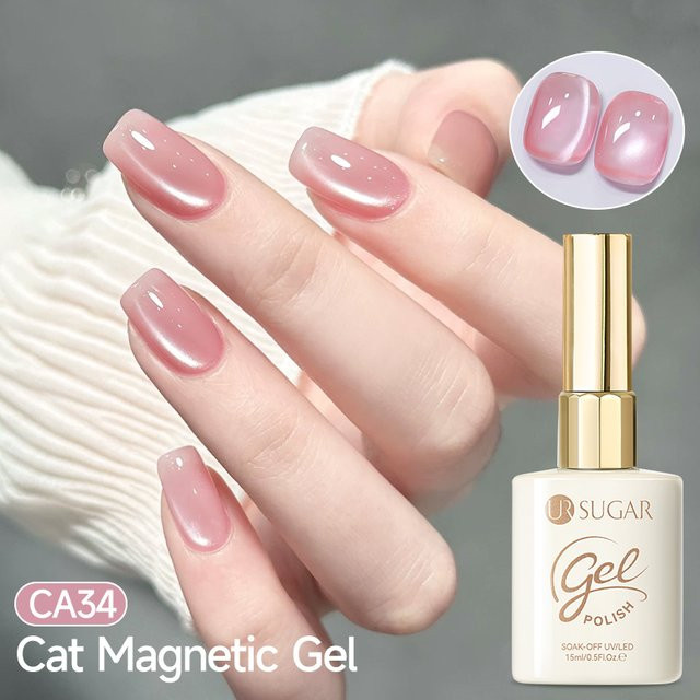 UR SUGAR Lila Mondlicht Magnetgel Nagellack, 15 ml, Schimmernd - Bild 1