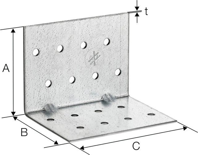 Simpson Zuganker AF90265 aus Stahl, feuerverzinkt, Farbe: Silber, B/T/H: 6,7 x 6,7 x 9,0 cm - Bild 1