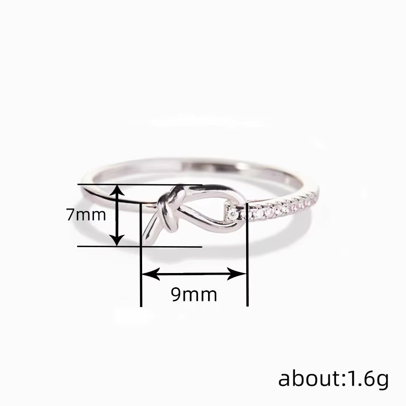 Huitan Fingerring, Silber, Kristall, Zirkonia, Damen - Bild 3