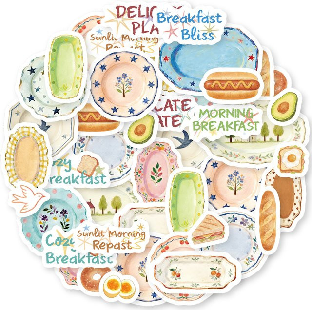 Etori Life Light Washi Tape mit Porzellan-Blumenvase-Motiv, Multicolor, Breite: 5 cm, Länge: 2 m - Bild 1