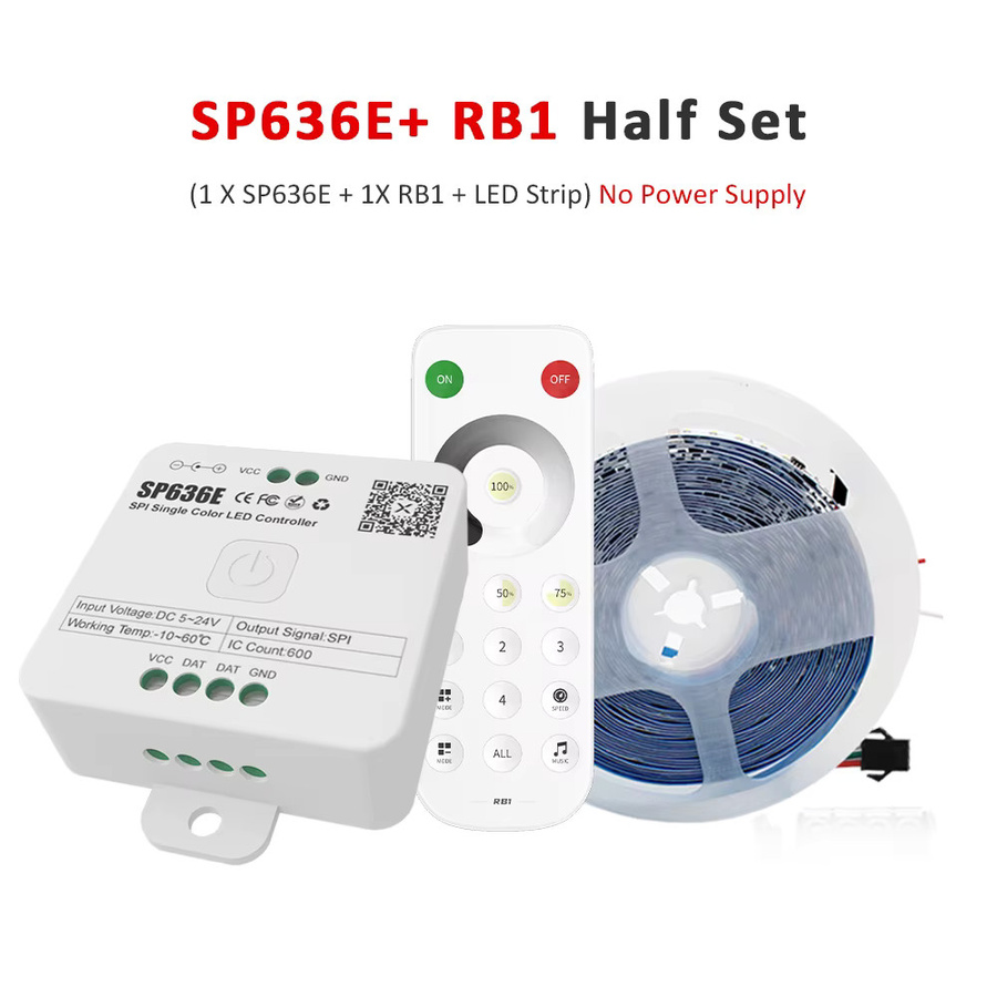 BanlaX WS2811 LED-Streifen mit Pferd-Lauf-Effekt, 24 V, 2835 LEDs, 120 LEDs/m, Cool White, APP-Steuerung, sequentielle Wasserdurchfluss-Beleuchtung für deine Raumdekoration - Bild 5