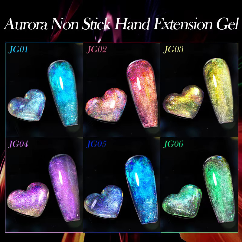 LILYCUTE Extension Gel, 7 ml, Glänzend, Aurora Effekt - Bild 3