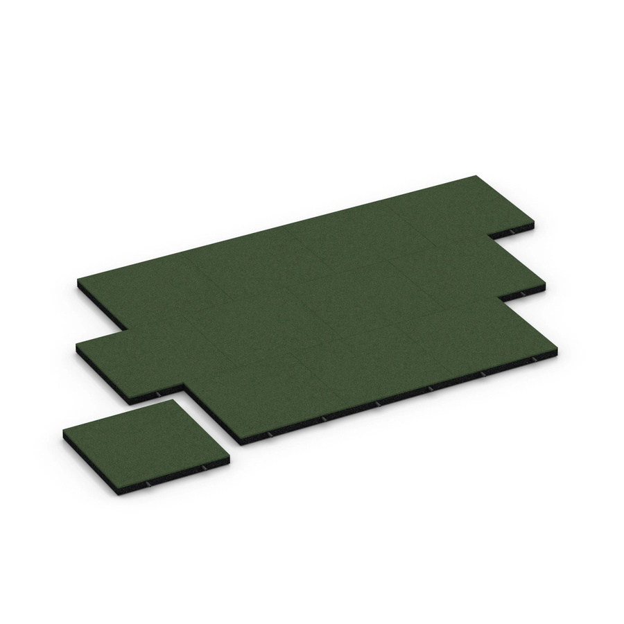 WARCO Fallschutzplatten Grasgrün B/T/H: 50 x 50 x 4,5 cm - Bild 2