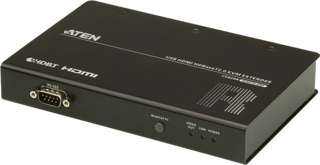 ATEN CE820R-ATA-G HDMI Receiver für 4K UHD mit USB-A und Cat5e/Cat6/Cat6a Unterstützung, Schwarz - Bild 1