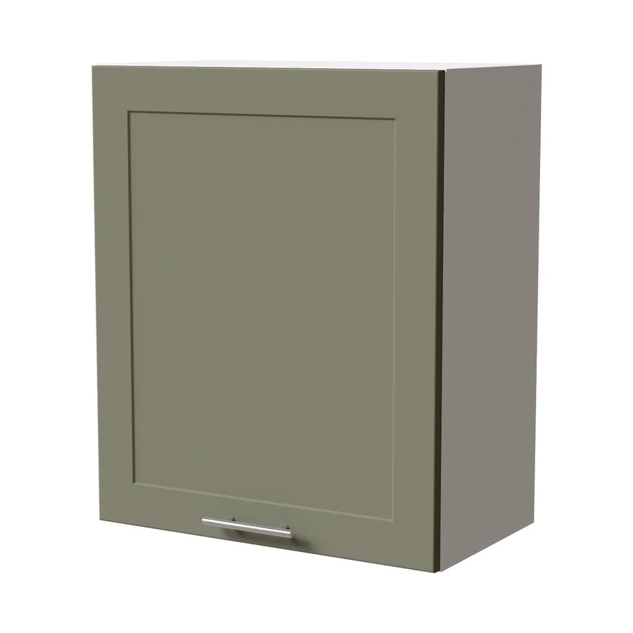 Feldmann-Wohnen Hängeschrank Oslo W2/60 Küchenschrank in Weiß und Reed Green Matt mit Soft-Close-Türen, B/T/H: 60 x 32,5 x 72 cm - Bild 2